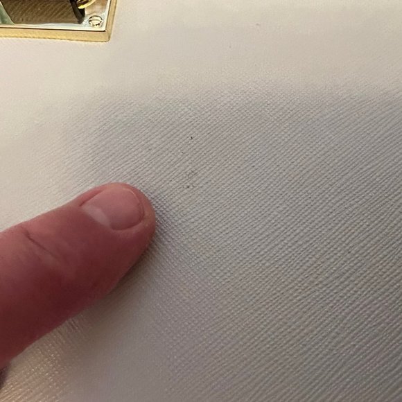 Ann Klein New Recruits satchel purse light gray NWT "read" - Picture 11 of 12